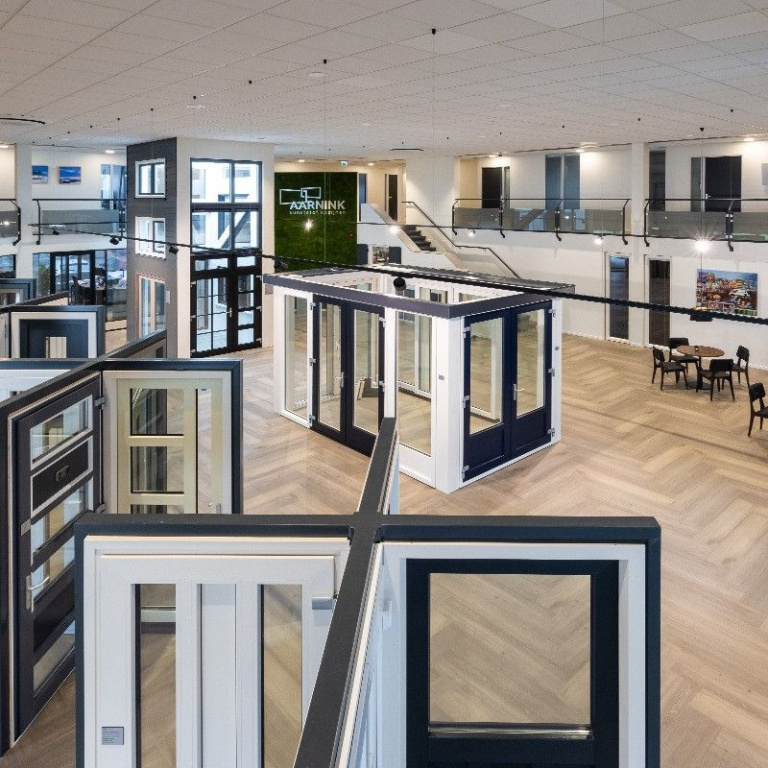 Showroom Aarnink kunststof kozijnen
