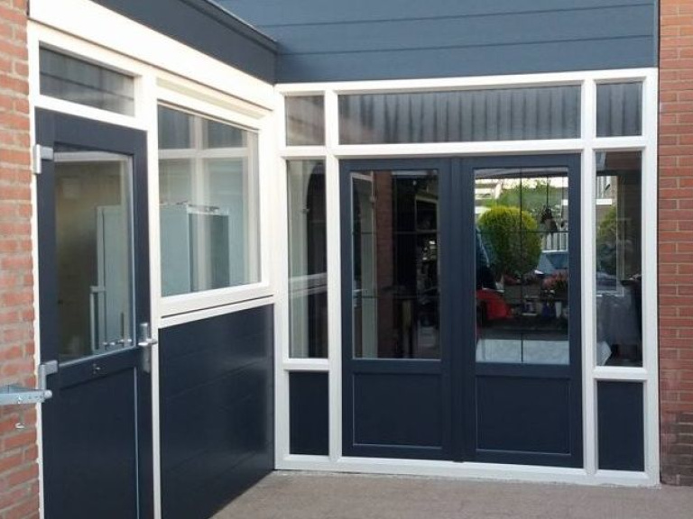 Woning met kunststof kozijnen na renovatie